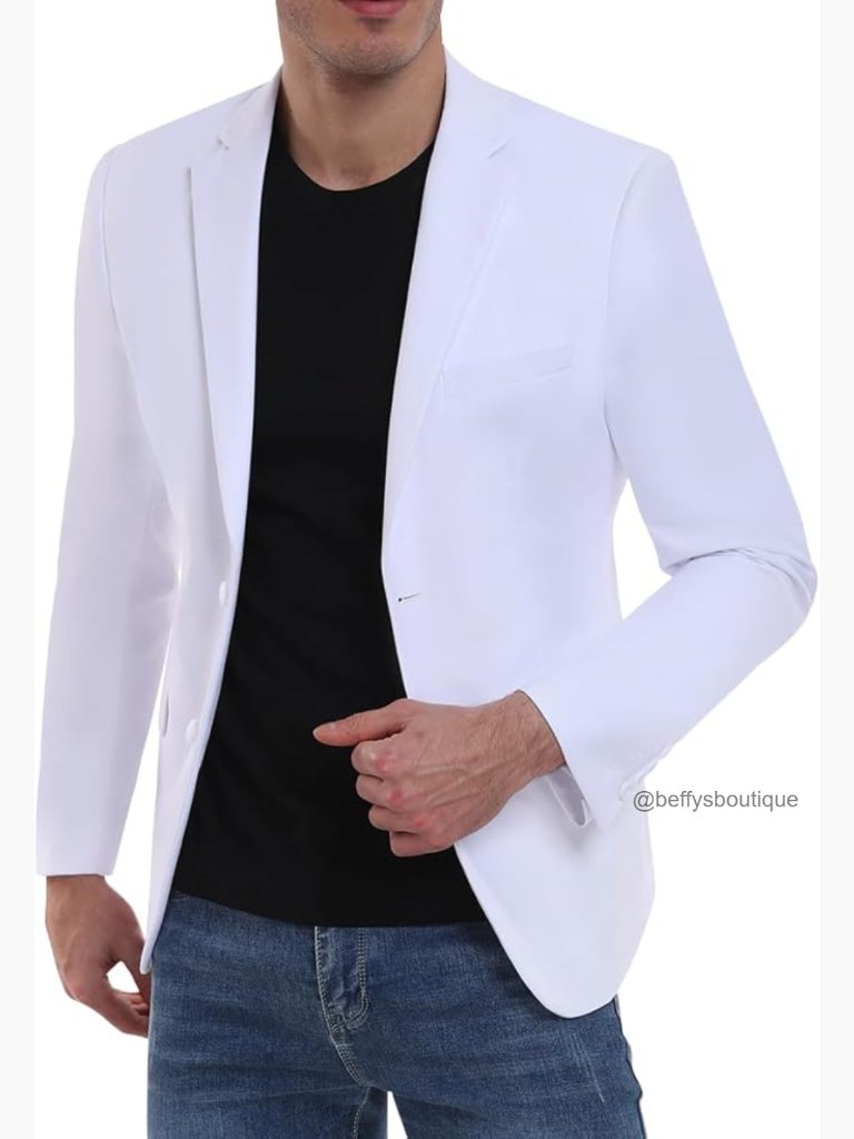 Lightweight Sport Coat Blazer Two Button Modern Fit Suit Jacket